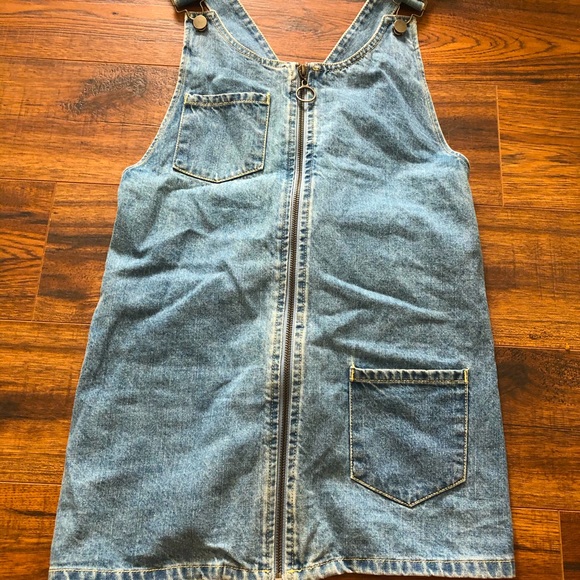 Denim Coveral Dress - Picture 1 of 4